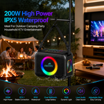 AEMAI LY425 portable Bluetooth speaker RGB ambient light shoulder strap - view 6
