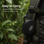AEMAI mini bluetooth speaker easy to carry hanging on backpack strap for outdoor trips on-the-go listening