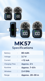 AEMAI MK57 Wireless Lavalier Microphone - view 12