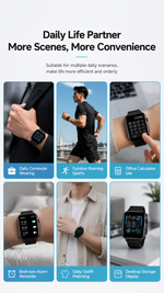 Health tracking smart watch with AEMAI branding - detailed view 1