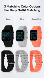 Health tracking smart watch with AEMAI branding - detailed view 2