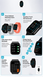 Health tracking smart watch with AEMAI branding - detailed view 4