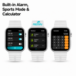 Health tracking smart watch with AEMAI branding - view 3