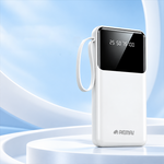 AEMAI PD101 white power bank with built-in lanyard and segmented battery display - view 6