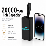 Portable power bank 20000mah with AEMAI branding