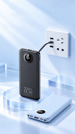 AEMAI PD113 white 22.5W fast charging power bank with digital display and multiple ports - detailed view 2