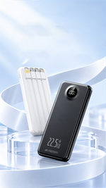 AEMAI PD113 white 22.5W fast charging power bank with digital display and multiple ports - detailed view 5