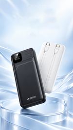 AEMAI PD135 magnetic power bank with clover charging pad and built-in cables - detailed view 4