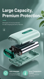 Portable power bank 10000mah with AEMAI branding - detailed view 1
