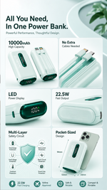 Portable power bank 10000mah with AEMAI branding - detailed view 4