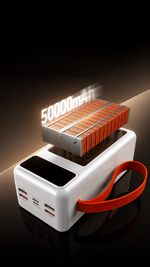 AEMAI PD202 white power bank with built-in AC plug and built-in charging cables - detailed view 3
