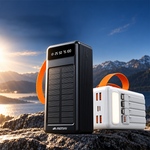 AEMAI PD202 white power bank with built-in AC plug and built-in charging cables - view 2