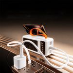 AEMAI PD202 white power bank with built-in AC plug and built-in charging cables - view 6
