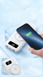 AEMAI PD29 black magnetic wireless power bank with digital display airline friendly - detailed view 2