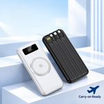 AEMAI PD29 black magnetic wireless power bank with digital display airline friendly - view 4