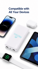 Portable power bank multi-port with AEMAI branding - detailed view 2
