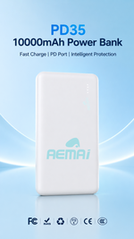 Portable power bank multi-port with AEMAI branding - detailed view 5