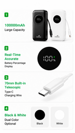 Portable power bank pocket-size with AEMAI branding - detailed view 4