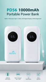 Portable power bank pocket-size with AEMAI branding - detailed view 5