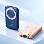 AEMAI PD6 pink magnetic wireless power bank with fold-out kickstand - view 4