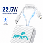 Portable power bank 10000mah with AEMAI branding