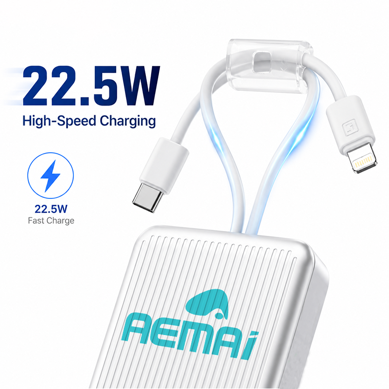 Portable power bank 10000mah with AEMAI branding