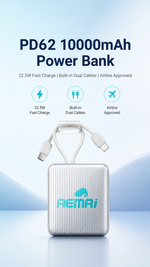 Portable power bank 10000mah with AEMAI branding - detailed view 5