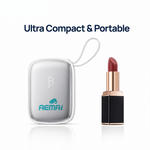 Portable power bank mini with AEMAI branding