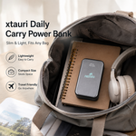 Portable power bank slim with AEMAI branding
