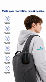Portable power bank 15800mah with AEMAI branding - detailed view 1
