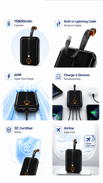 Portable power bank 15800mah with AEMAI branding - detailed view 4