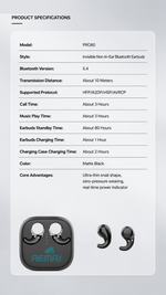 Wireless stereo earbuds with AEMAI branding - detailed view 6