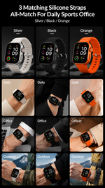 Health tracking smart watch with AEMAI branding - detailed view 1