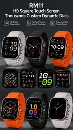 Health tracking smart watch with AEMAI branding - detailed view 2