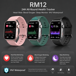 Health tracking smart watch with AEMAI branding