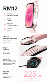 Health tracking smart watch with AEMAI branding - detailed view 2
