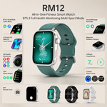 Health tracking smart watch with AEMAI branding - view 3