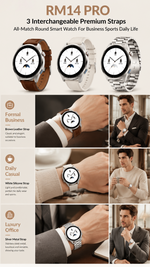 Health tracking smart watch with AEMAI branding - detailed view 1