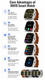 Health tracking smart watch with AEMAI branding - detailed view 4