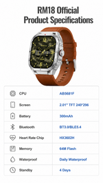 Health tracking smart watch with AEMAI branding - detailed view 6
