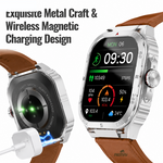 Health tracking smart watch with AEMAI branding - view 3