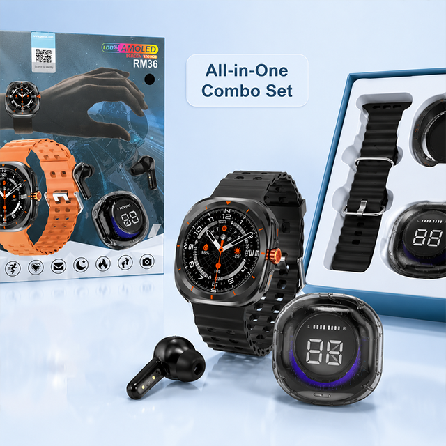 AEMAI RM36 Smart Watch + Mini Watch + Earbuds Gift Set