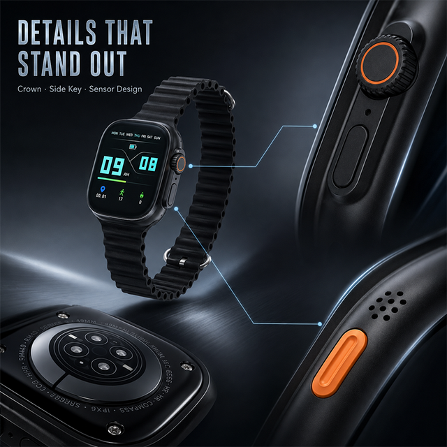 AEMAI RM40 Smart Watch + Open-Ear Headphones - Bundle Gift Set