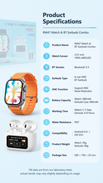 AEMAI RM47 smart watch set with tws earbuds - view 7