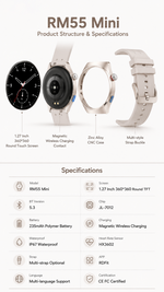 Health tracking smart watch with AEMAI branding - detailed view 6
