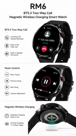 Health tracking smart watch with AEMAI branding - detailed view 2