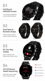 Health tracking smart watch with AEMAI branding - detailed view 4