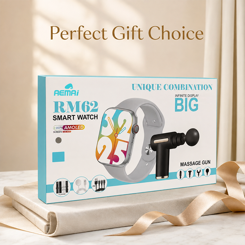 AEMAI RM62 smart watch with massage gun set - view 1