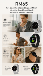 Health tracking smart watch with AEMAI branding - detailed view 1