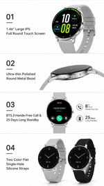 Health tracking smart watch with AEMAI branding - detailed view 4